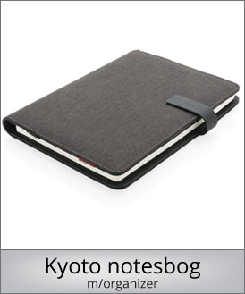 Dokument mappe Kyoto notesbog Kyoto notesbog - Vi viser her et udsnit af de dokumentmapper vi har i vores sortiment. Vi kan tilbyde dokumentmapper med logo i flere prisklasser.