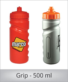 Smart og handy drikkeflaske / drikkedunk Grip 500 ml