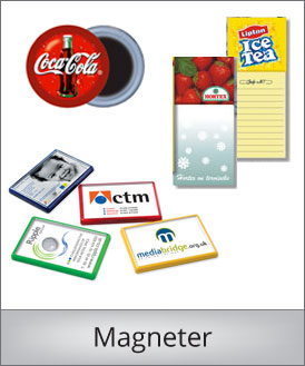 Magneter med tryk, magneter i eget design, magneter med logo