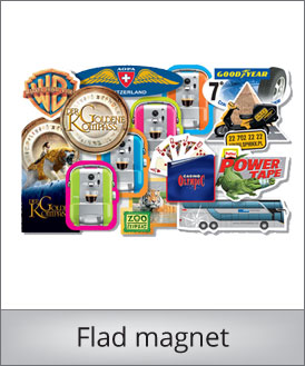 Magneter fås i mange udgaver, faconer og produkter, og er altid et godt reklameprodukt, da der er god plads til dit logo.